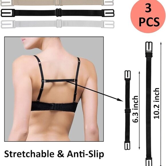 Bra Strap Holder Clips for Racerback, Conceal & Hide Straps, Cleavage Control - Picture 5 of 6